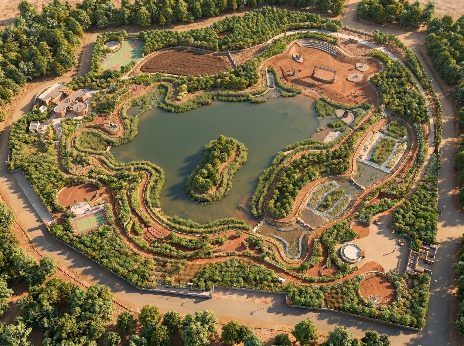 Restoration vision for Anandam Jedva Lake